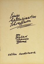 Edition Hundertmark, B. J. Blume, Booklet no 4
